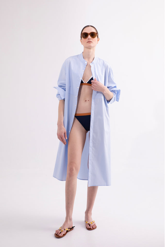 VESTIDO CAMISERO ARTIST Celeste