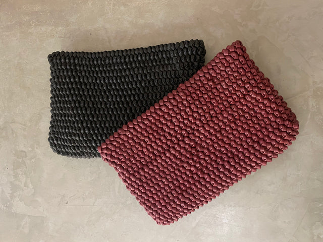 POCHETTE KNOTTY BORDEAUX