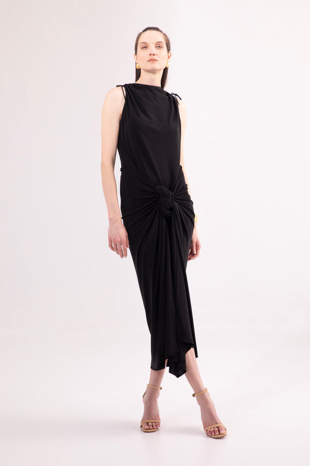 LUNA DRESS Black jersey
