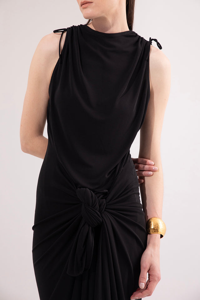 LUNA DRESS Black jersey