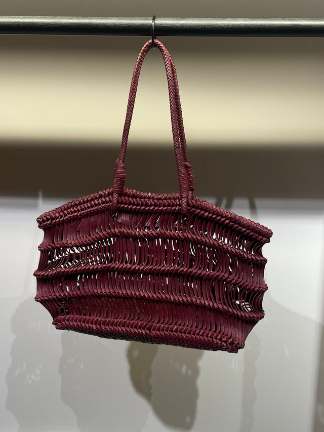 THE KNOTTY TOTE BORDEAUX PETIT