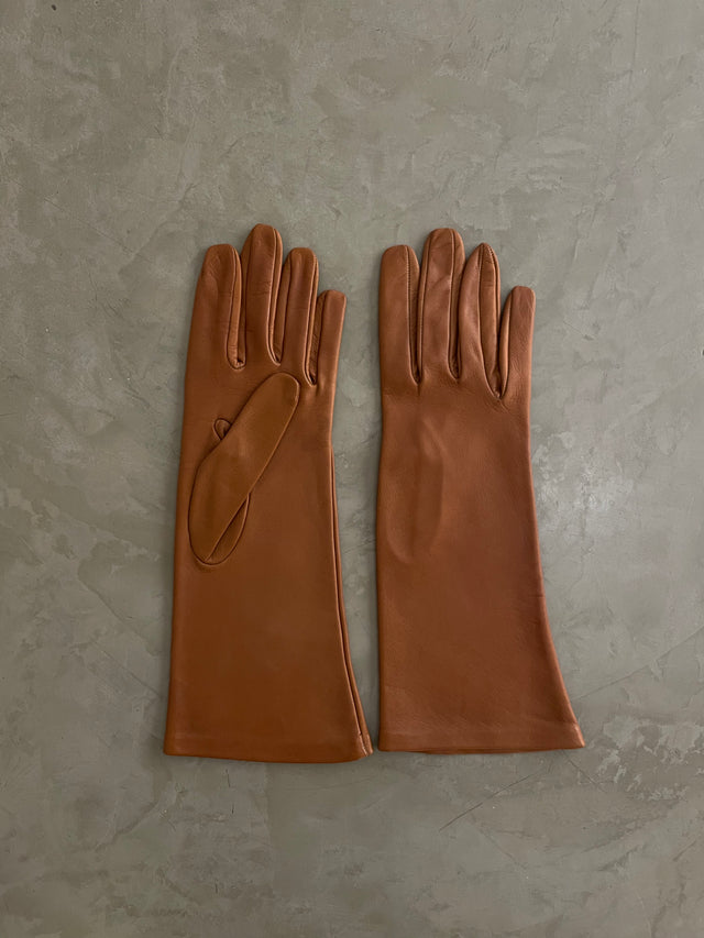 GUANTES DE CUERO AVELLANA