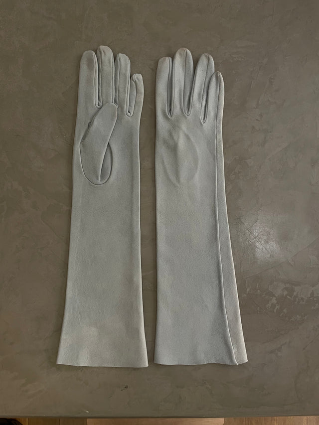 GUANTES MEDIO EN ANTE AZUL CELESTE